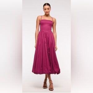 NWT! Abercrombie Dipped-waist bubble hem midi dress